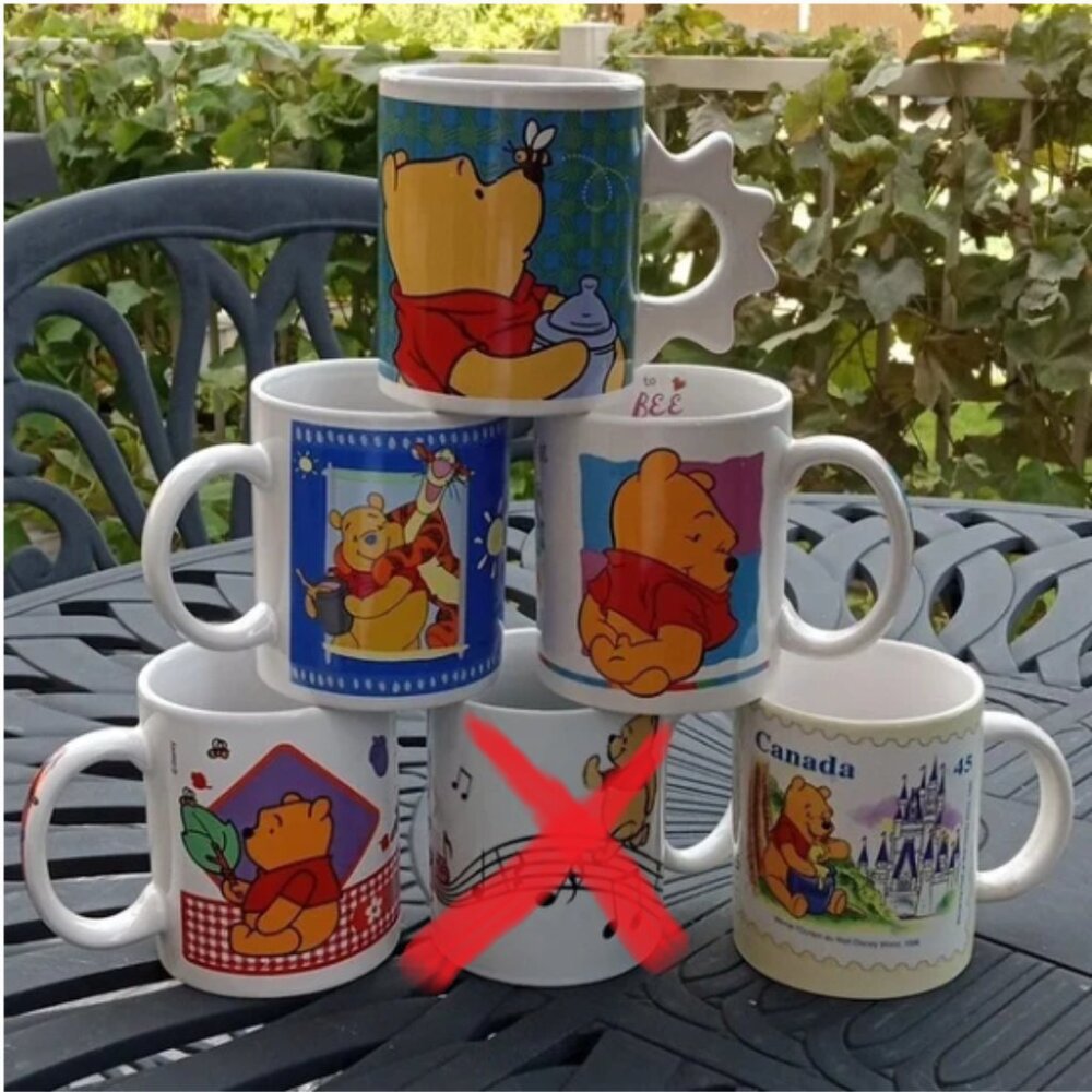 Winnie the Pooh 5 Mug Set